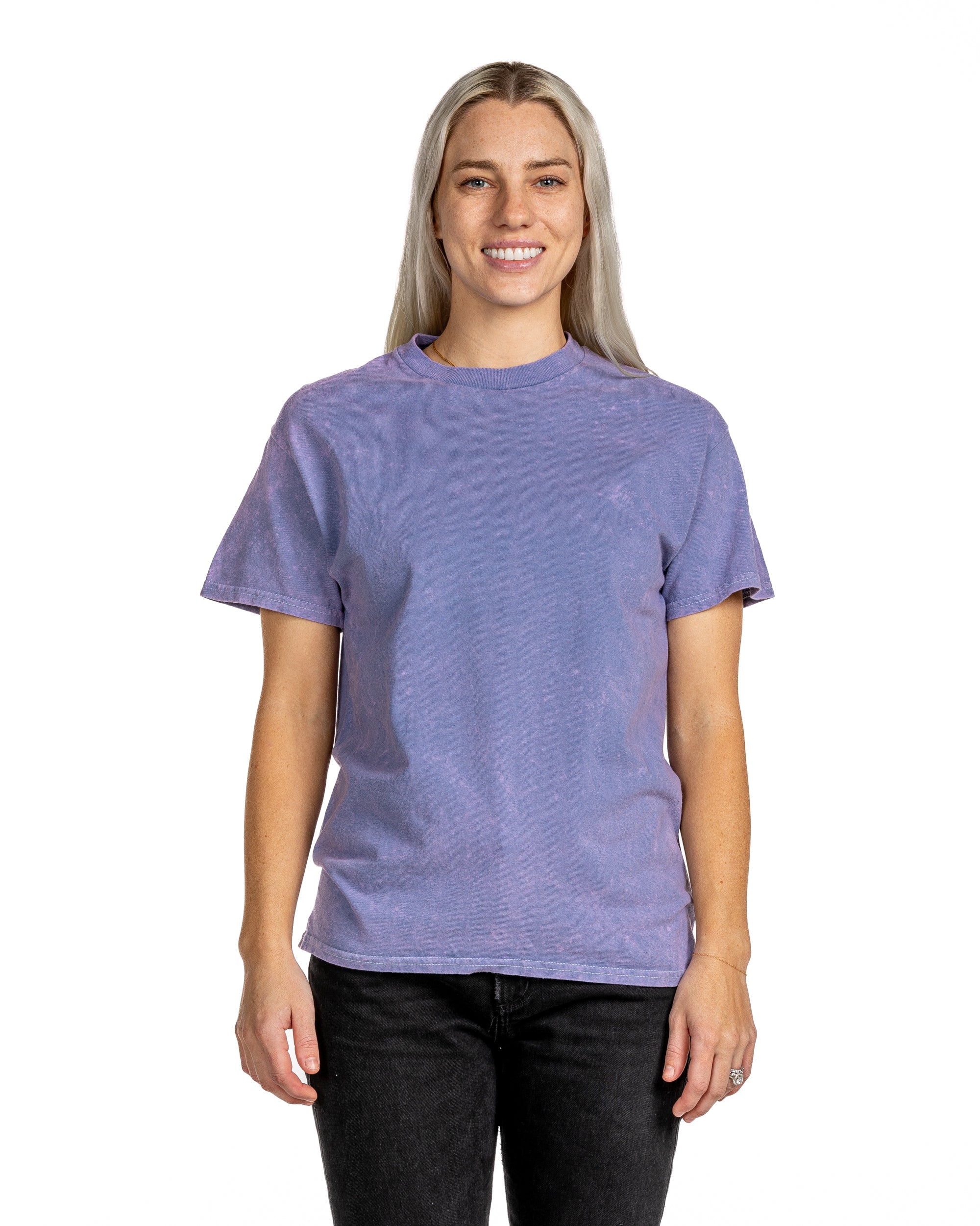 Mineral Wash Short Sleeve Tee - Nevada - Wholesale eco-friendly from Dyenomite Apparel Wholesale, United States