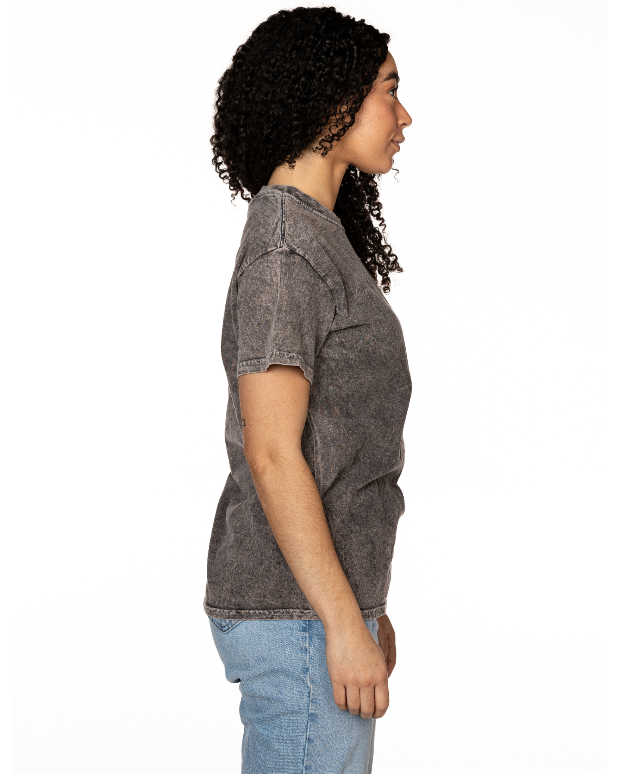 Mineral Wash Tee - Grey - Wholesale eco-friendly from Dyenomite Apparel Wholesale, United States