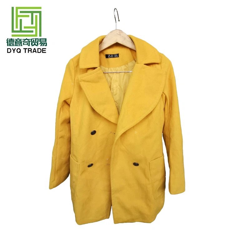 Used Ladies Woolen Overcoat - Wholesale budget from DYQ TRADING LTD., China
