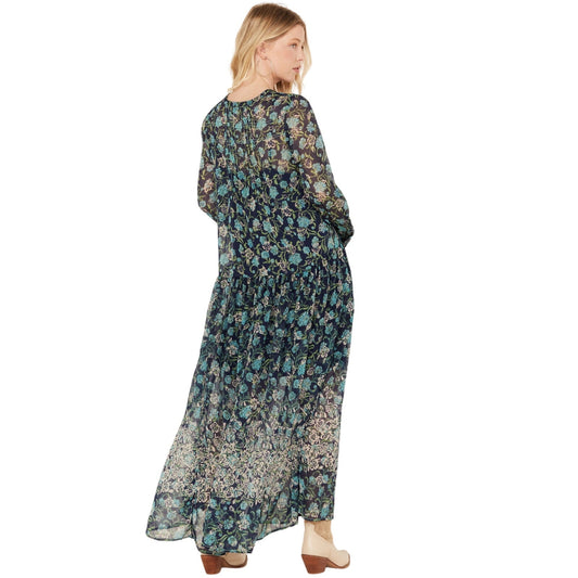 Free People LARGE Twilight Combo See It Through Maxi Dress Long Sleeve - Wholesale children's from e-Collective, United States