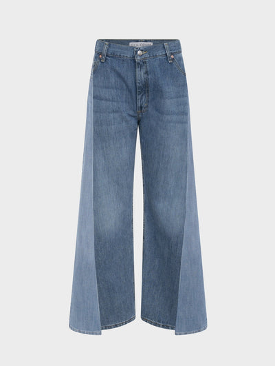 Freya Wide Leg Jeans Light Mid Blue - Wholesale denim from E.L.V. Denim, United Kingdom