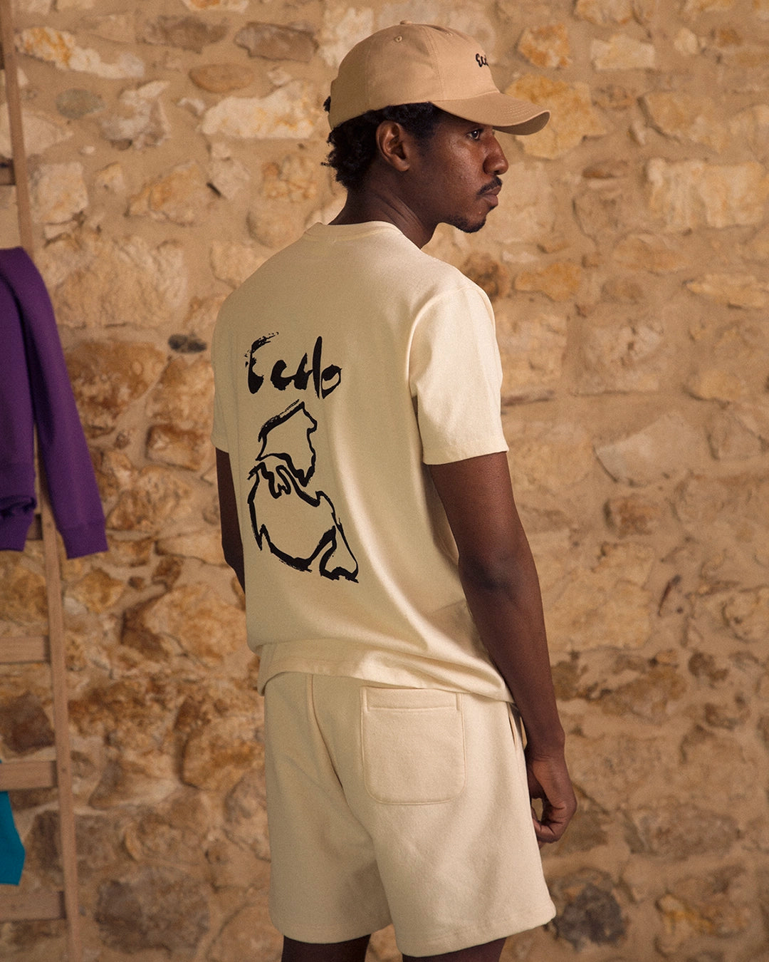 T-shirt Pangée Crème - Wholesale casual from Ecclo, France