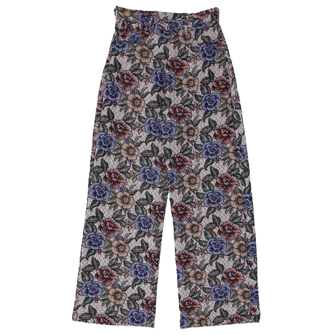 Upcycled Floral Tapestry Pants Wide Leg High Waisted One Of A Kind Efaar - Wholesale luxury from EFAAR, United Arab Emirates