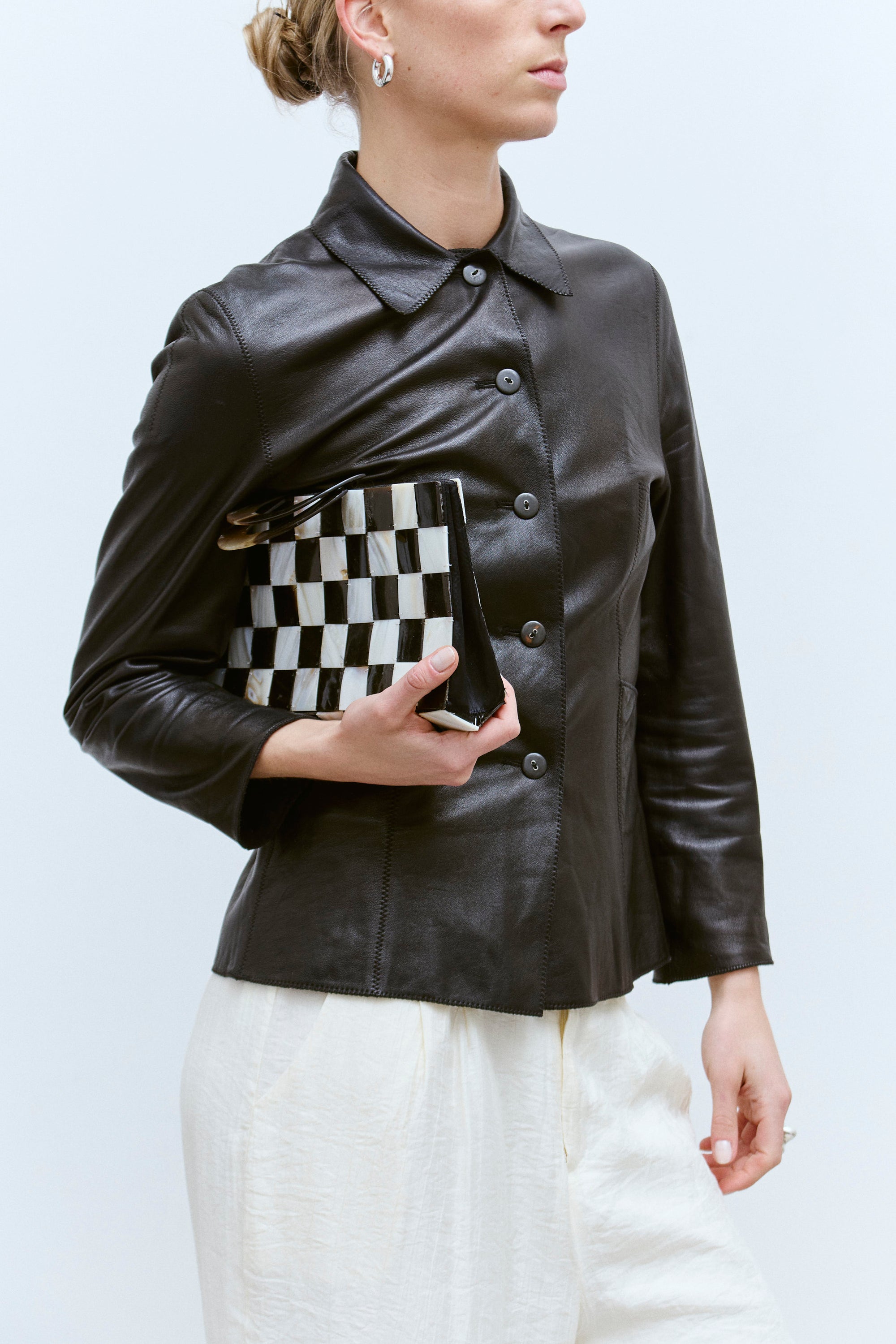 THE CHECKERBOARD CLUTCH - Wholesale accessories from ENSO Vintage, Netherlands