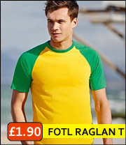 Fruit of Loom Raglan - Wholesale boho from EthicStar Ltd, United Kingdom