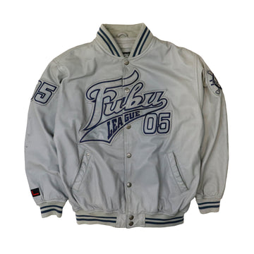 Vintage FUBU League 05 Leather Varsity Jacket Size L - Wholesale 80s from F as in Frank Vintage, Canada