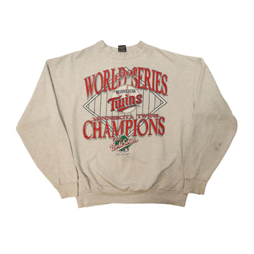Vintage H.L. Miller Minnesota Twins 1991 World Series Champions Sweatshirt - Wholesale 80s from F as in Frank Vintage, Canada