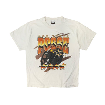 Vintage Las Vegas Posse CFL Football Graphic T-Shirt Size L - Wholesale boho from F as in Frank, Canada
