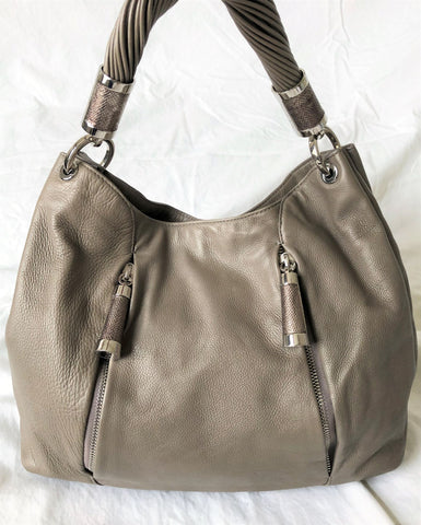 Michael Kors Collection Tonne Taupe Shoulder Bag - $995 RETAIL - Wholesale budget from FABULUX, United States