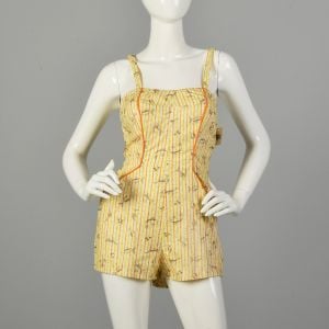 1950s Novelty Fish Print Romper - Wholesale accessories from Fashion Conservatory, 
