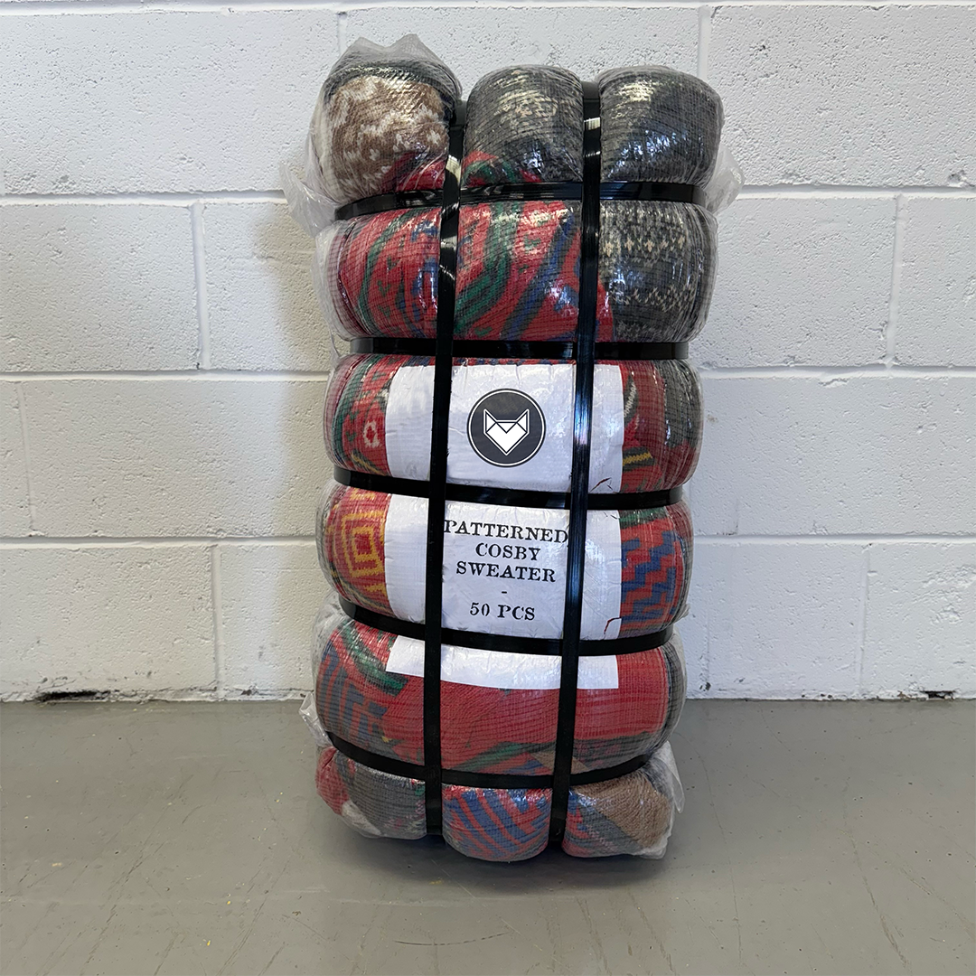 Vintage Patterned Sweater (Knitwear) - 50 PCS - Wholesale boho from Fox Vintage Wholesale, United Kingdom