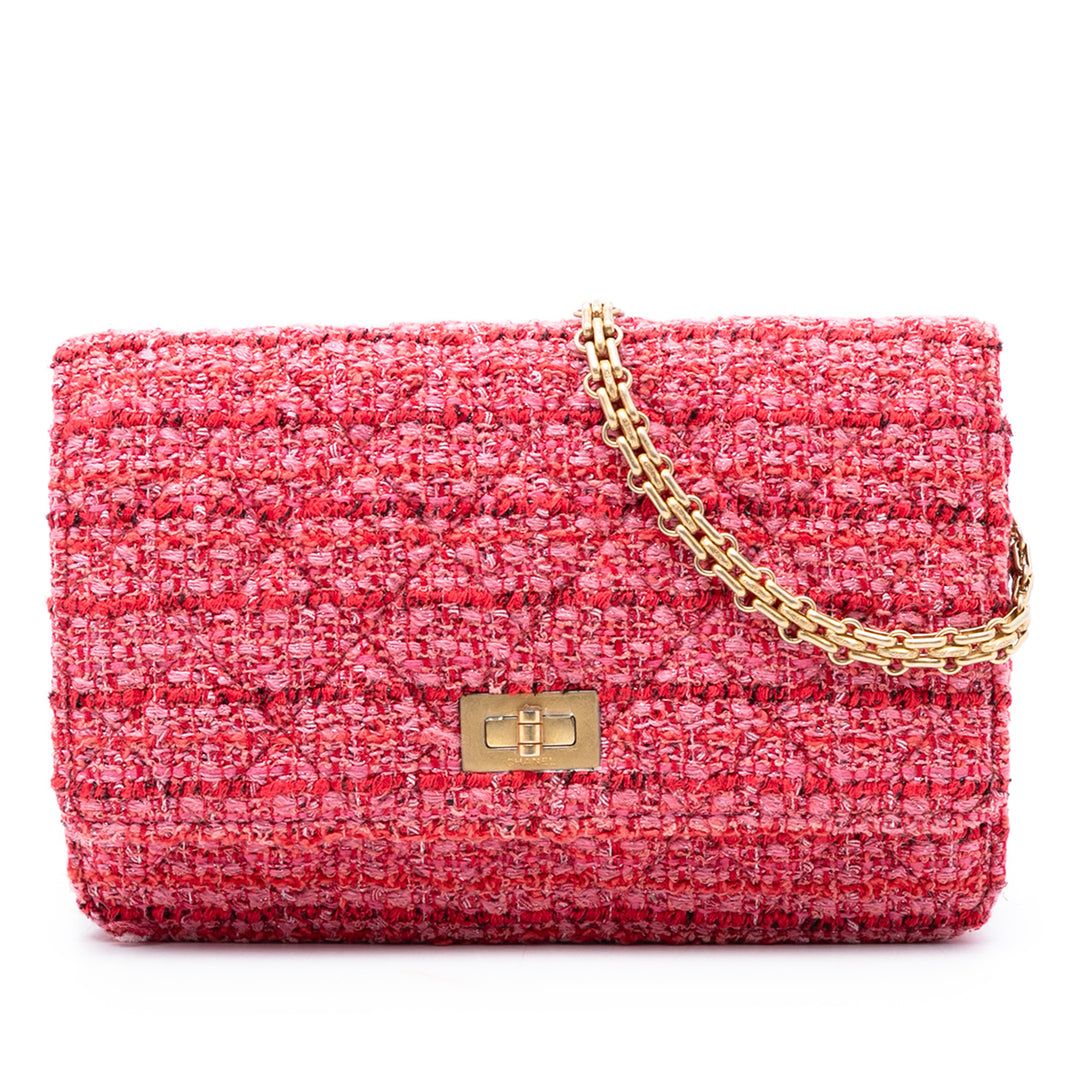 Chanel Matelassé Reissue 2.55 Wallet on Chain Tweed Rose - Wholesale accessories from Gaby Paris, France