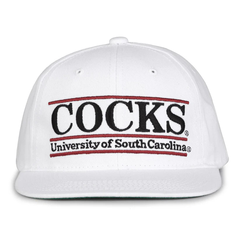 South Carolina Gamecocks Retro Bar Snapback Hat - Wholesale 80s from Gametime Vintage, United States