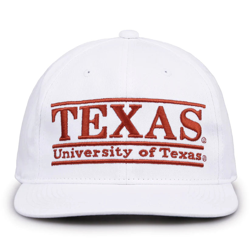Texas Longhorns Retro Bar Snapback Hat - Wholesale 80s from Gametime Vintage, United States