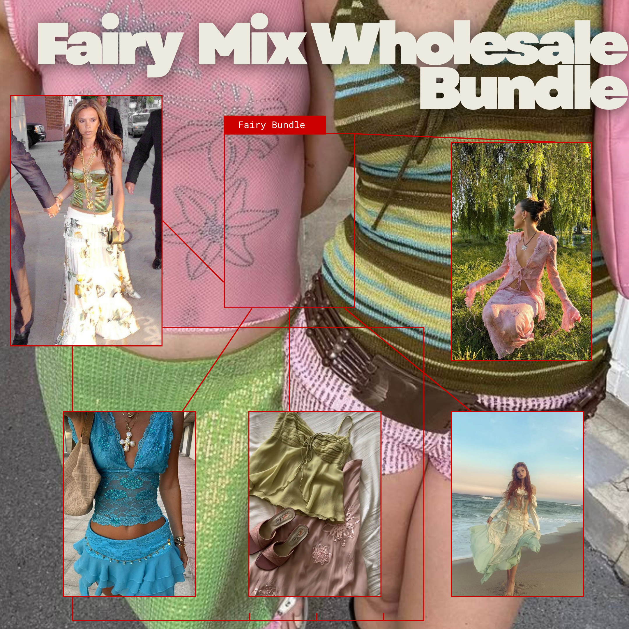 Y2K Fairy Mix Wholesale Bundle - Wholesale retro from Girl Vintage Wholesale, United Kingdom