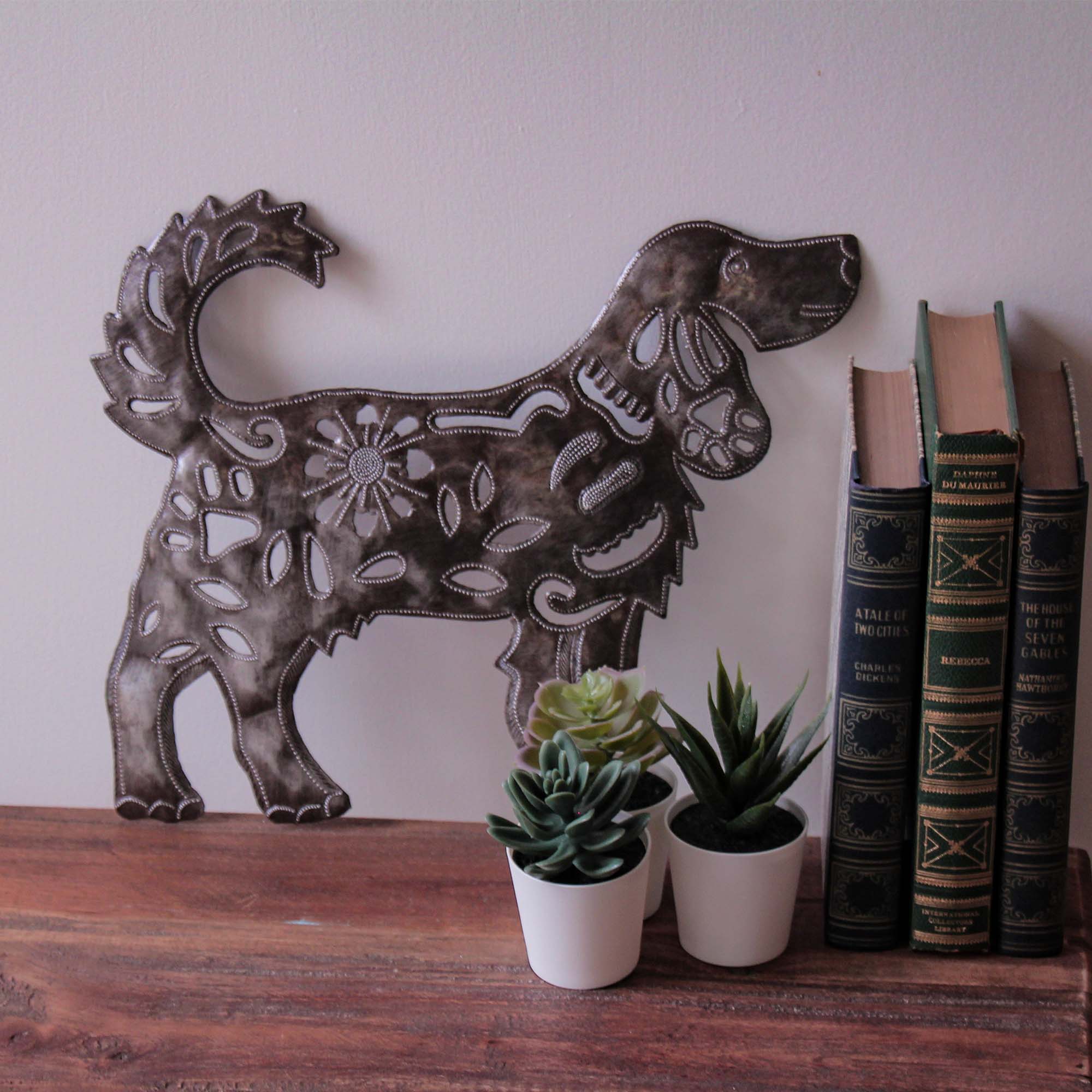 Haitian Steel Drum Art of Labrador Dog - Wholesale accessories from Global Crafts Wholesale, 
