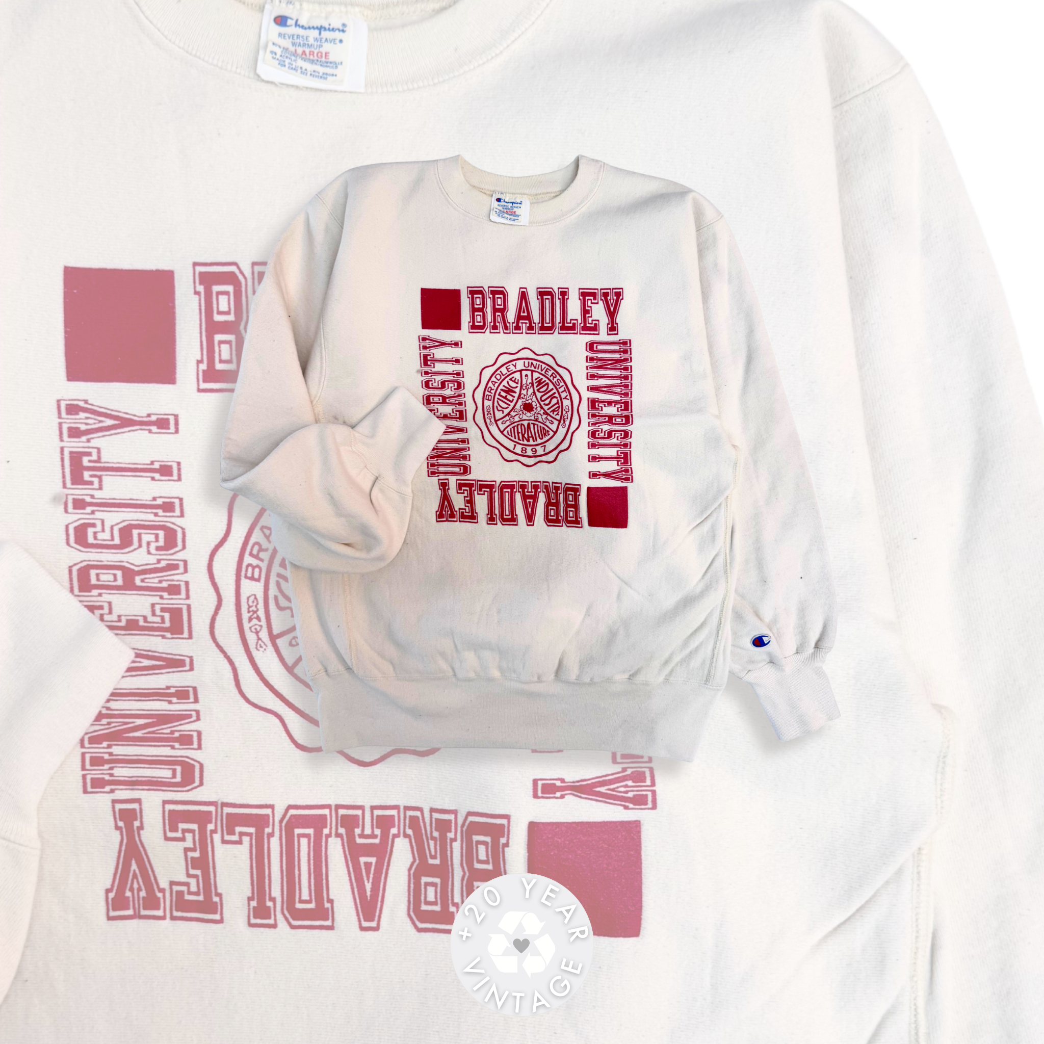 Bradley University Champion Sweatshirt - Wholesale retro from GOAT Vintage, United States
