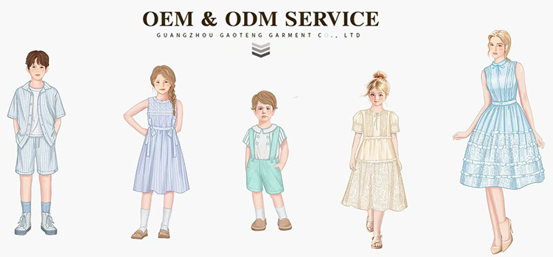 OEM Customized Girls Dress New Design Summer Casual Style for Kids Children Clothes Solid Pattern Ruffle Decoration Wholesale - Wholesale boutique from Guangzhou Gaoteng Garment Co., Ltd., China