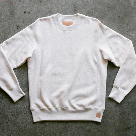 Vintage Heavyweight Sweatshirt - Natural Rainbow Nep - Wholesale denim from Gustin, 