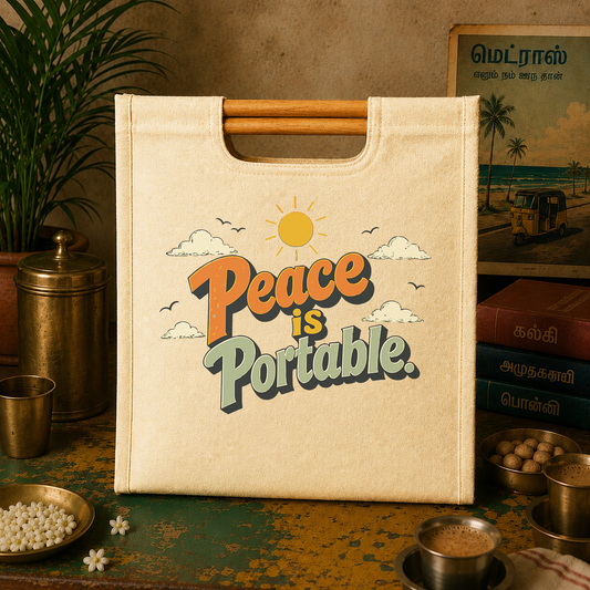 Peace is Portable- Katta Pai/Big Shopper - Wholesale casual from Heavy Metal Fashion, India
