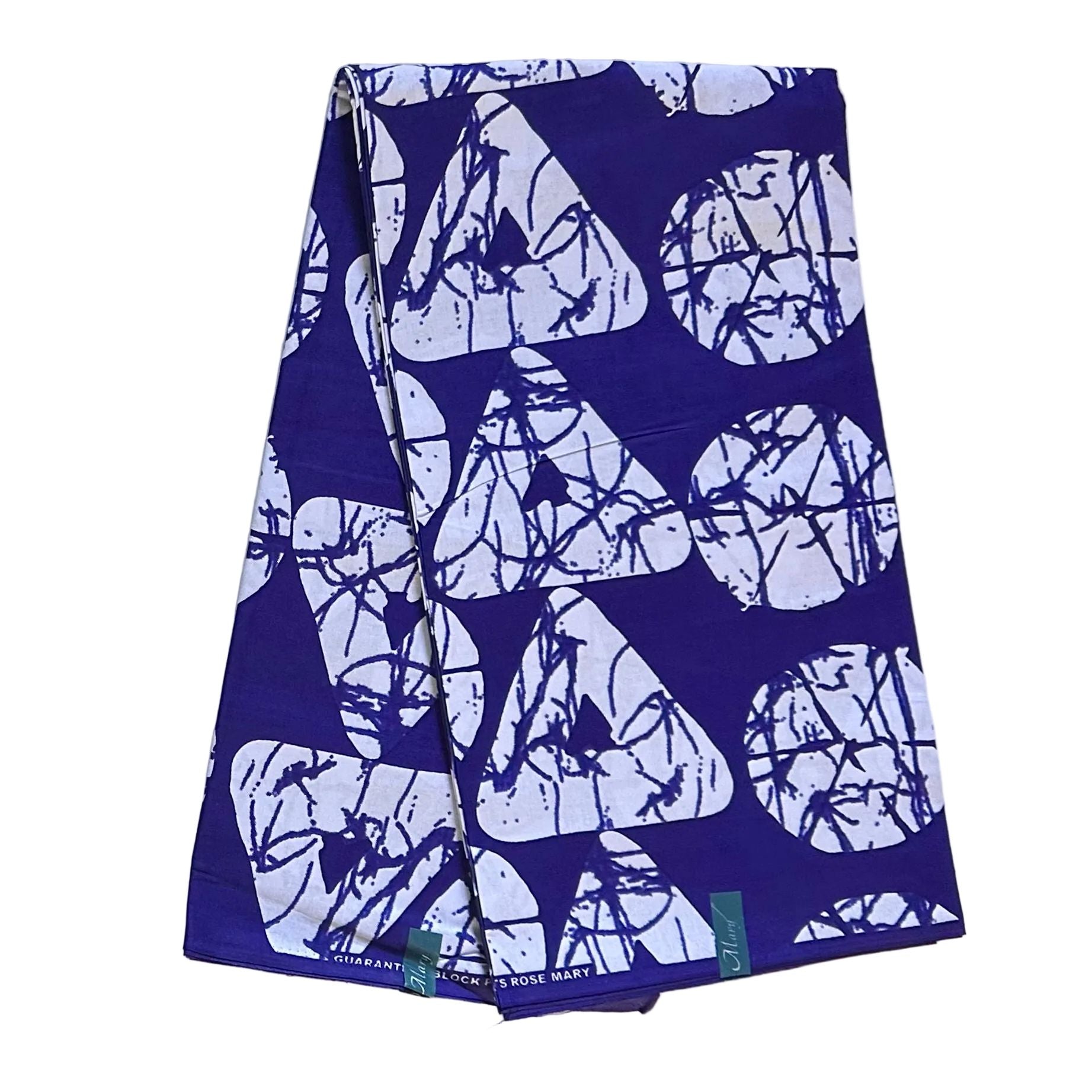 African Print Fabric/ Ankara - Shades of Blue 'House of Sankofa' Design, YARD or WHOLESALE - Wholesale boho from House Of Mami Wata, United States