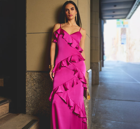 Sweetheart Floor-Length Satin Formal Mermaid Adrianna Papell ADAE212020 - Wholesale designer from Immediate Apparel, United States