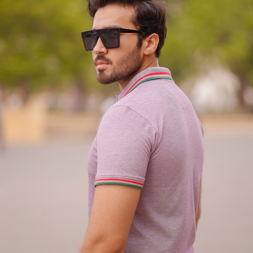 Interjacq Mens Polo - Cool Purple Melange - Regular Fit - CPMelange - Wholesale boho from Interjacq, Pakistan