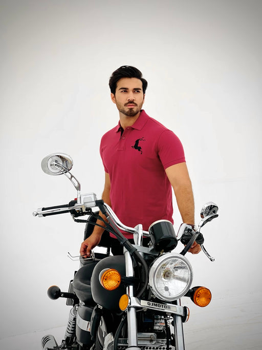 Interjacq Mens Polo - Maroon - Regular Fit - IM101 - Wholesale boho from Interjacq, Pakistan