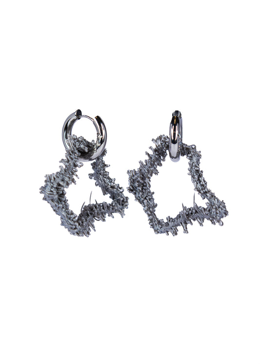 The Fuzzy Pentagon - silver ring - Wholesale accessories from IZZI Label, Netherlands