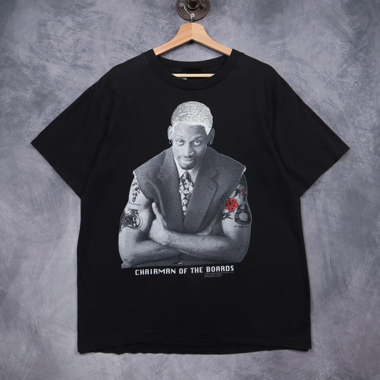 1996 Black Dennis Rodman Chairman Of The Boards Shirt 5123 - Wholesale casual from Keep It Classic Vtg, United States