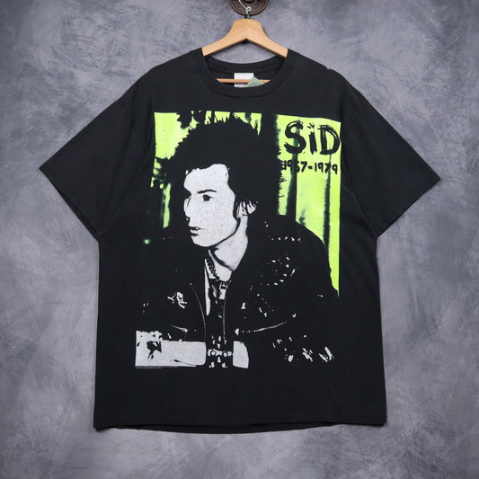 90s Black Sid Vicious Memorial Shirt 5119 - Wholesale casual from Keep It Classic Vtg, United States