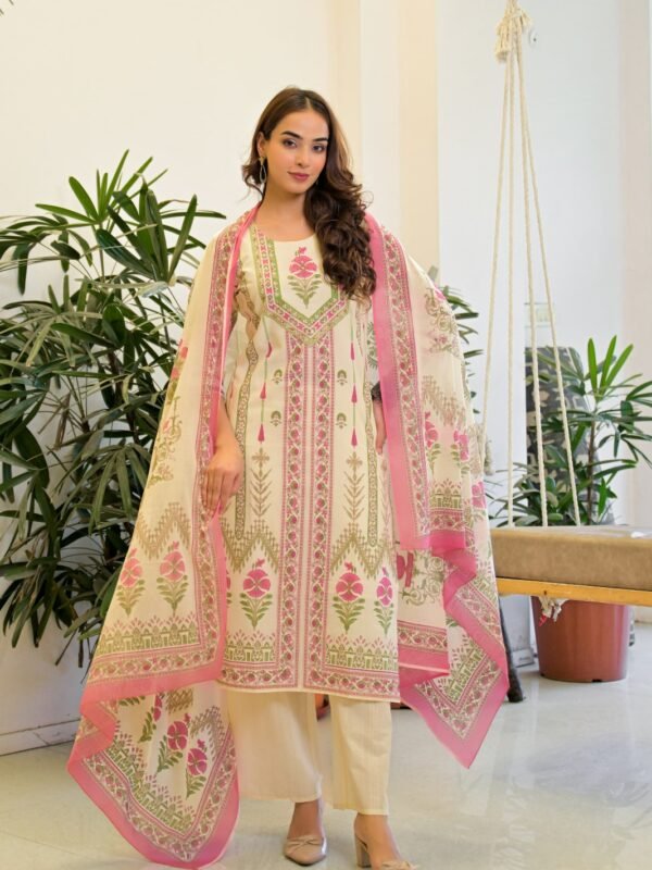 Gulnaar Cotton Suit Set - Wholesale boho from Keeyara, India