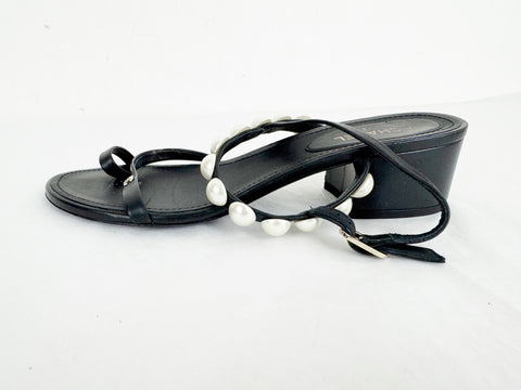 Chanel Pearl Sandal Size 10 - Wholesale accessories from KMK Luxury Consignment, United States