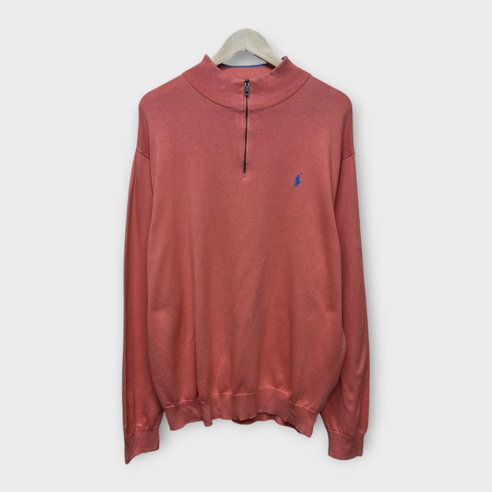 1/4 Zip Ralph Lauren Orange - XXL - Wholesale eclectic from La Bonne Tenue, France