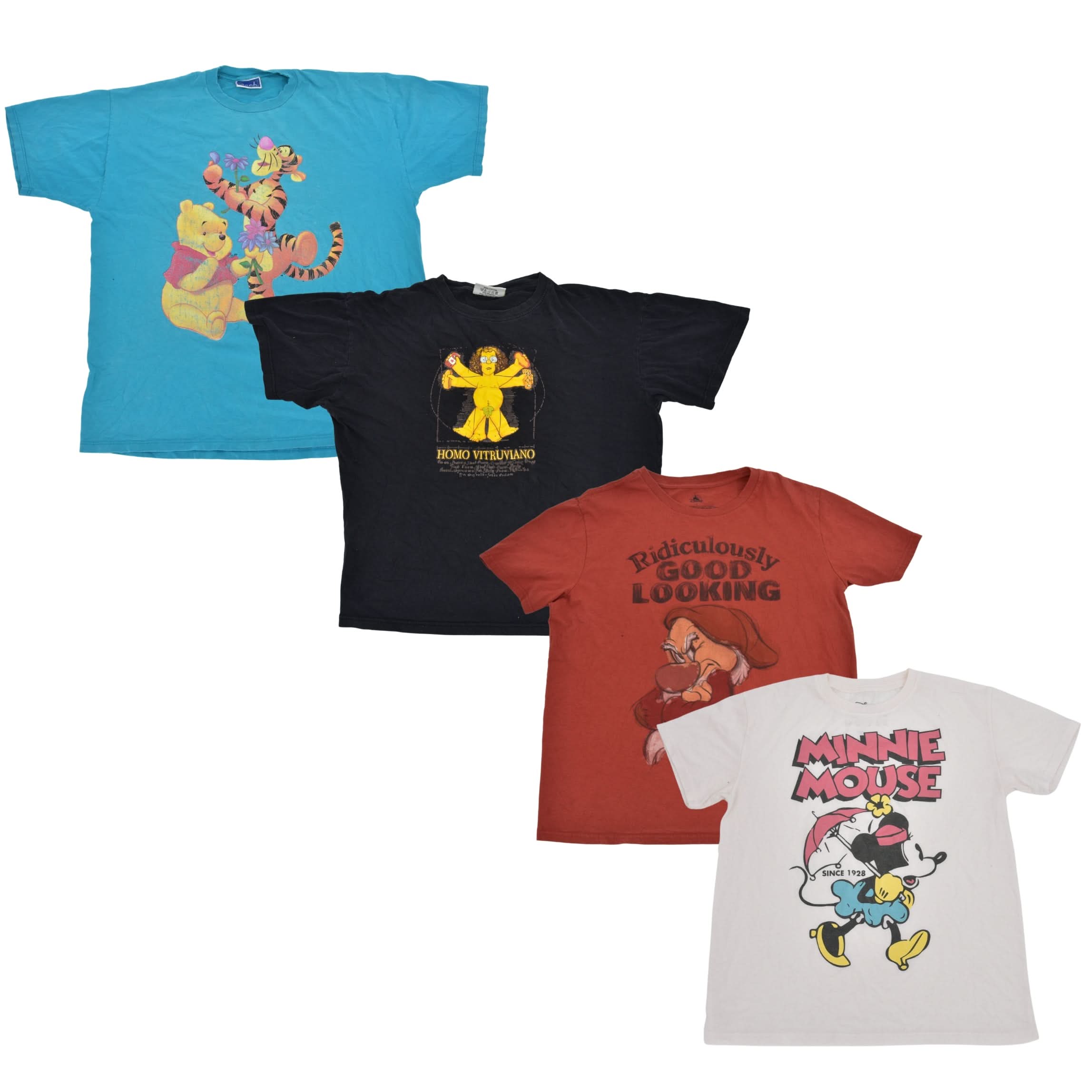 Cartoon Tees Mix of 15 - Ready to Ship - Wholesale accessories from LA Vintage Wholesale, United States