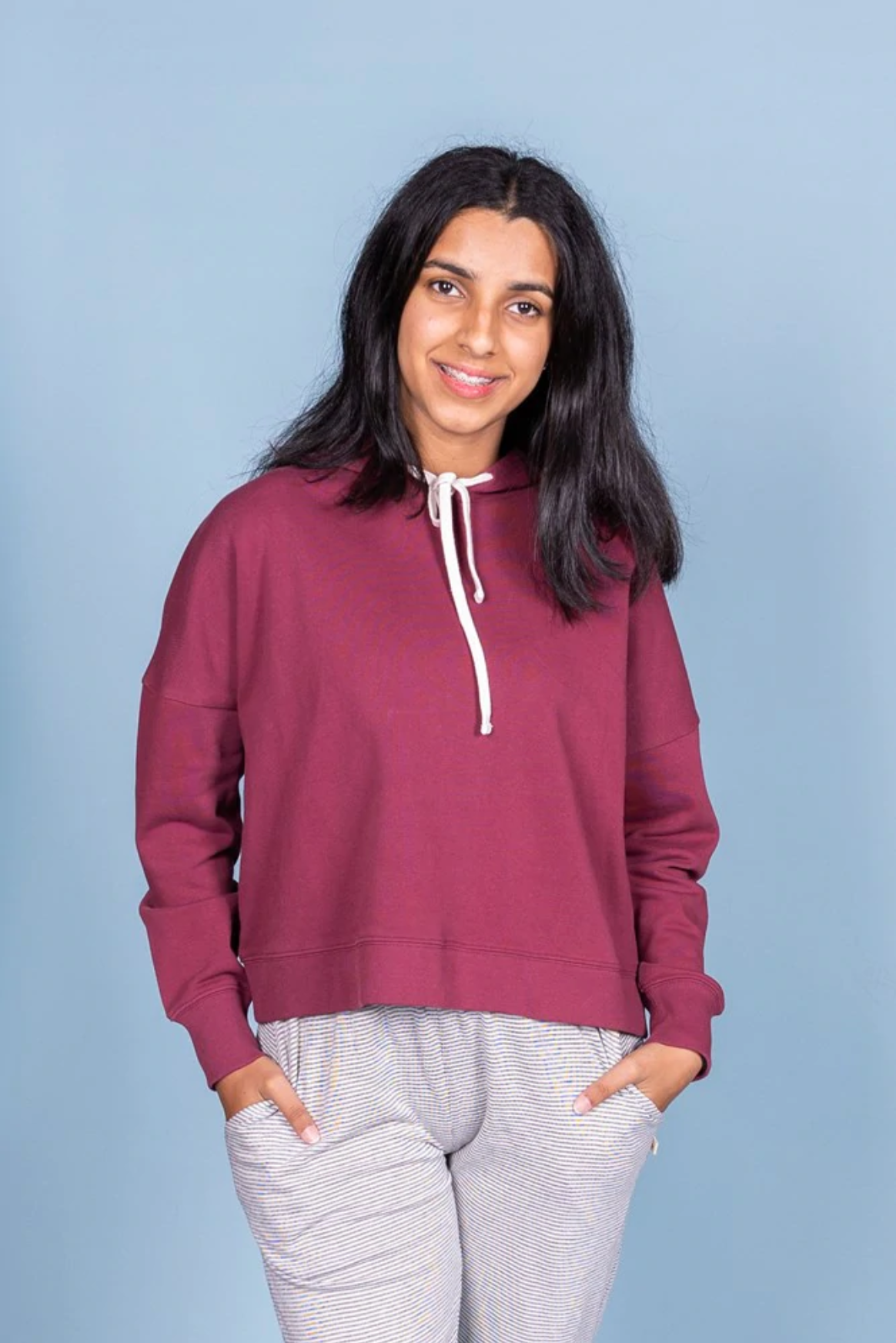 Kūmara Crop Hoodie - Wholesale accessories from Little Yellow Bird, New Zealand