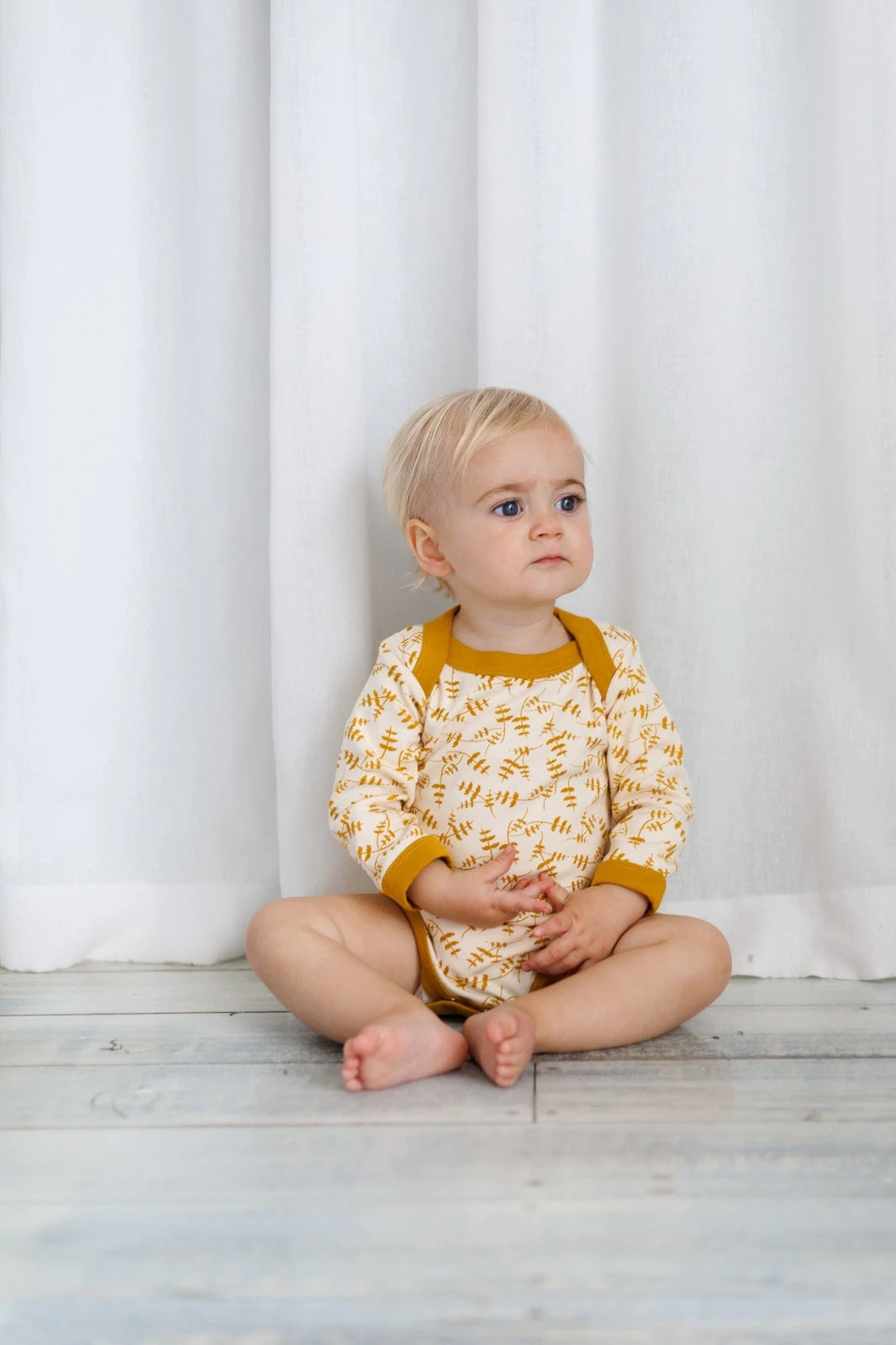 Weta Onesie - Leaf Print - Wholesale accessories from Little Yellow Bird, New Zealand