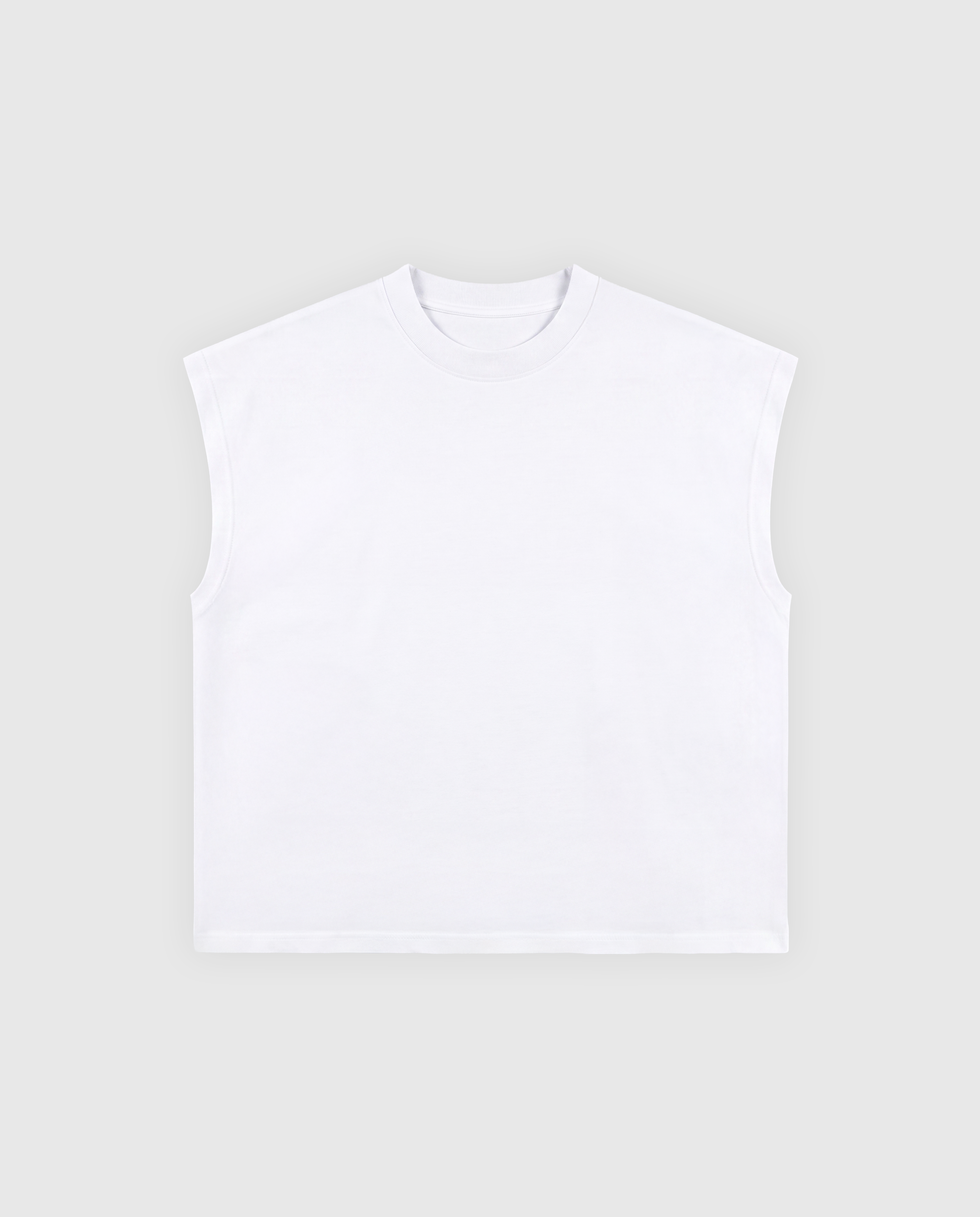Muscle Tee - Optical White - Wholesale mens from Lomalab, Italy