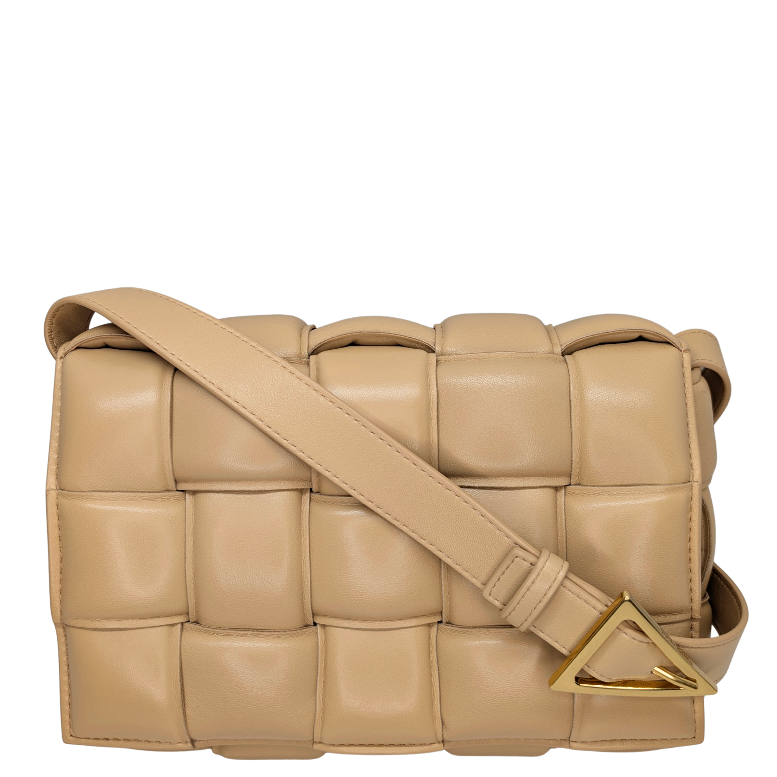 Bottega Veneta Padded Cassette Leather Crossbody Bag Beige - Wholesale boutique from Lost Designer, Australia