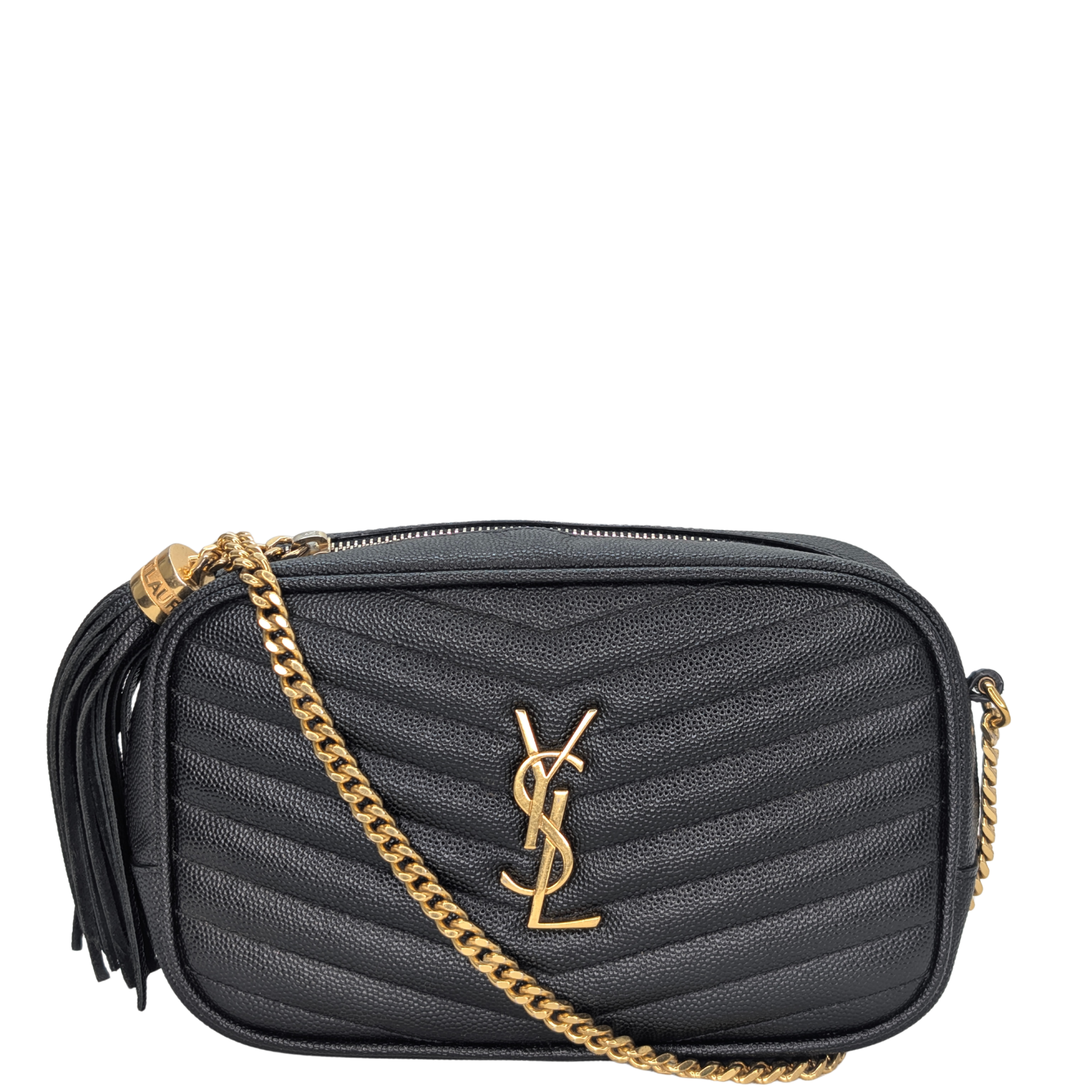 Saint Laurent Lou Mini Grain Leather Camera Bag GHW - Wholesale boutique from Lost Designer, Australia