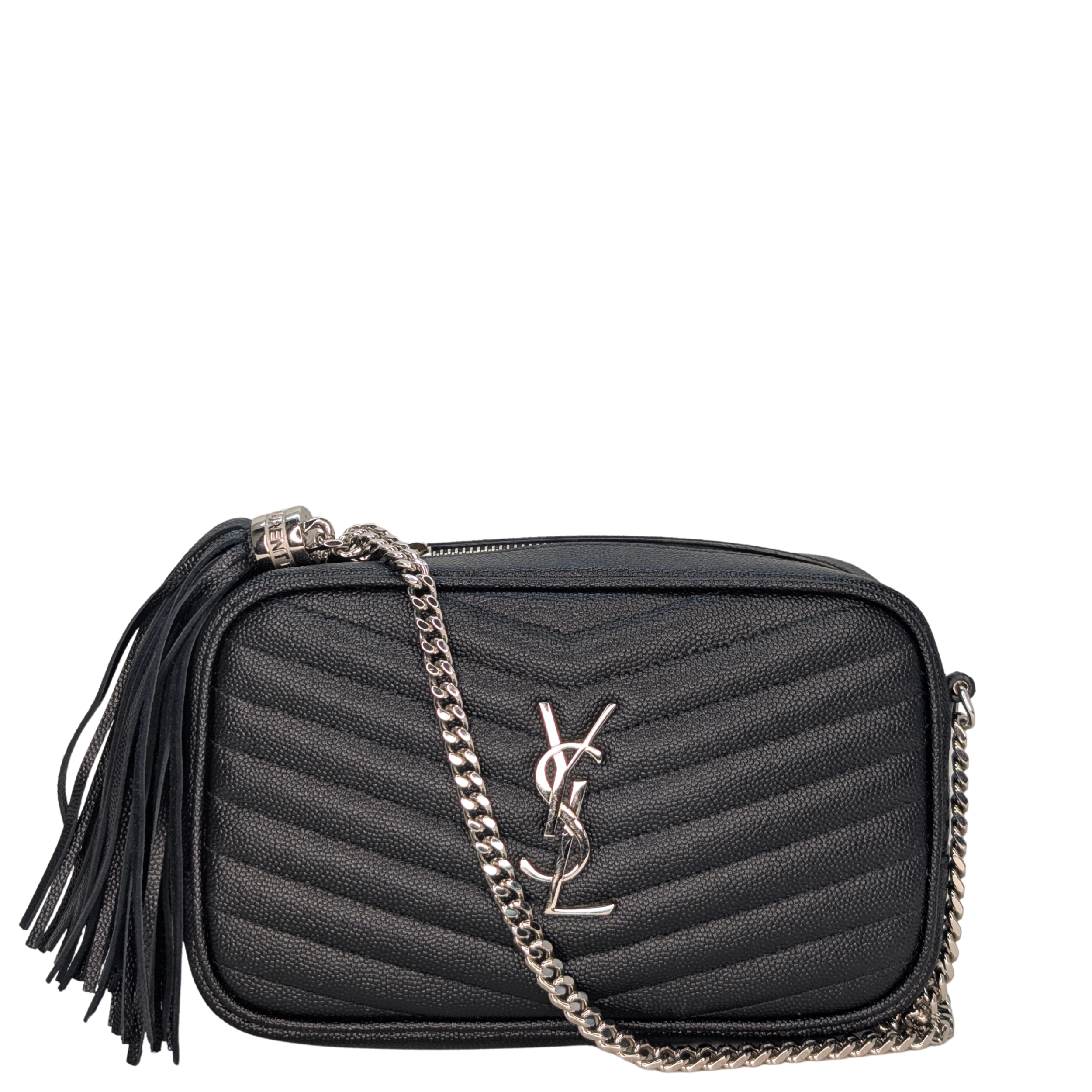 Saint Laurent Lou Mini Grain leather camera bag SHW - Wholesale boutique from Lost Designer, Australia