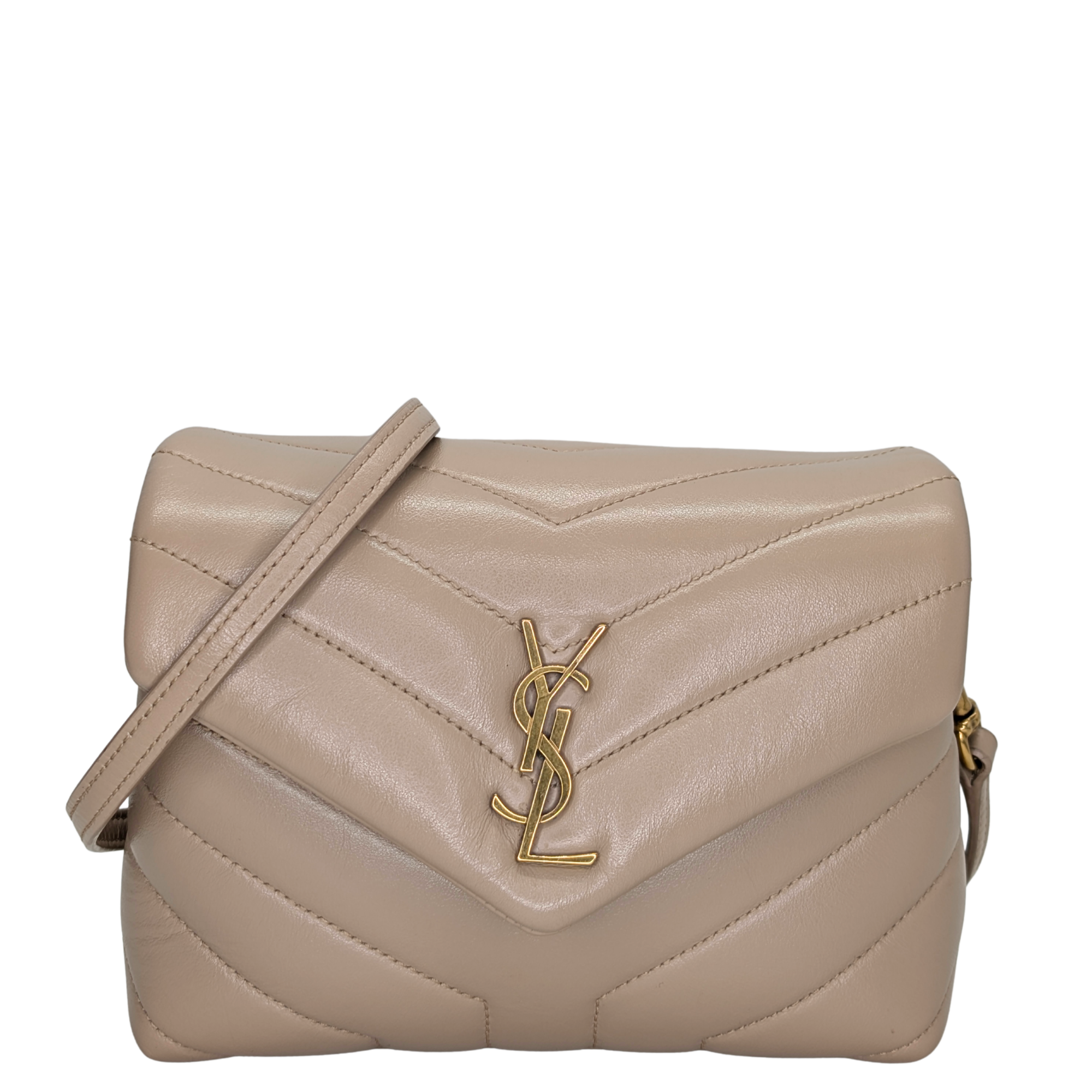 Saint Laurent Mini Lou Lou Shoulder Bag Beige - Wholesale boutique from Lost Designer, Australia