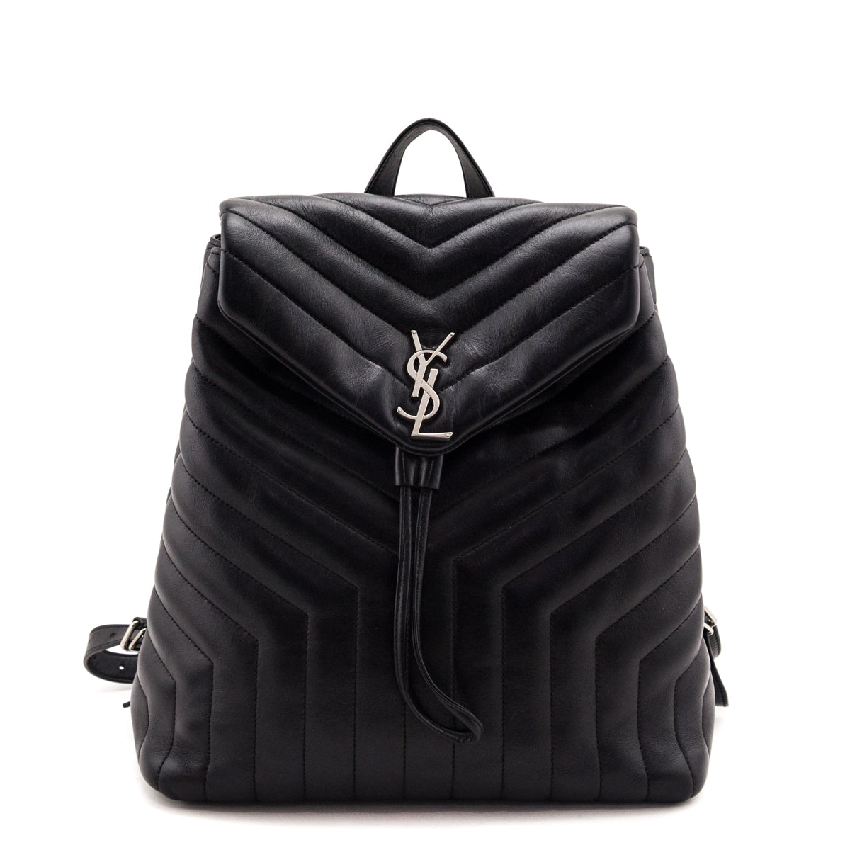 Saint Laurent Black Calfskin Quilted Medium Loulou Backpack - Wholesale accessories from Love that Bag etc, Canada