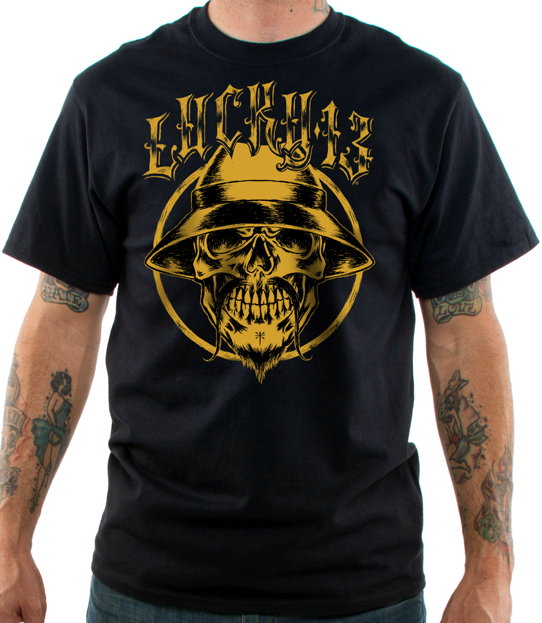 PACHUCO SKULL Casual Fit Tee - Wholesale accessories from Lucky 13, United States