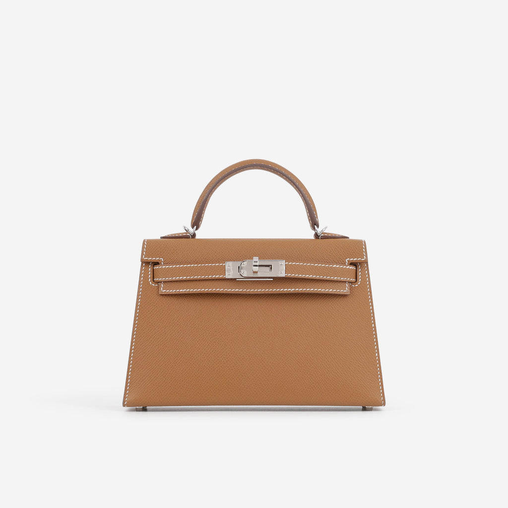 Hermès Mini Kelly - Gold Epsom | Palladium Hardware - Wholesale accessories from Lux Second Chance, Canada