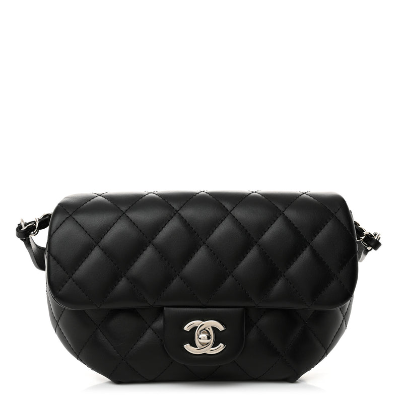Chanel Calfskin Quilted CC Uniform Flap Belt Bag Black - Wholesale accessories from Luxe Collective Fashion, United Kingdom
