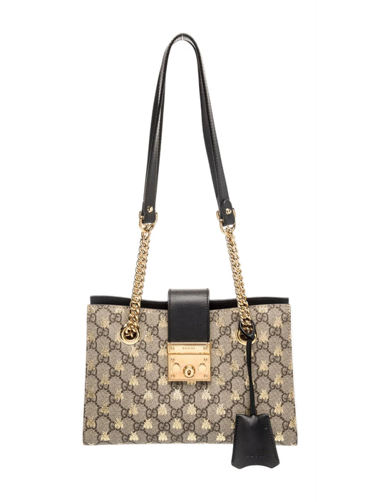 Gucci GG Supreme Padlock Small Shoulder Bag Good Condition - Wholesale accessories from Luxica, United States