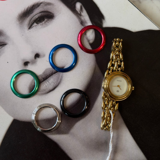 Pre-Owned Change Bezel - Metal Inserts Gold-Tone Metal Watch - Wholesale designer from Luxury Exchange, Ireland