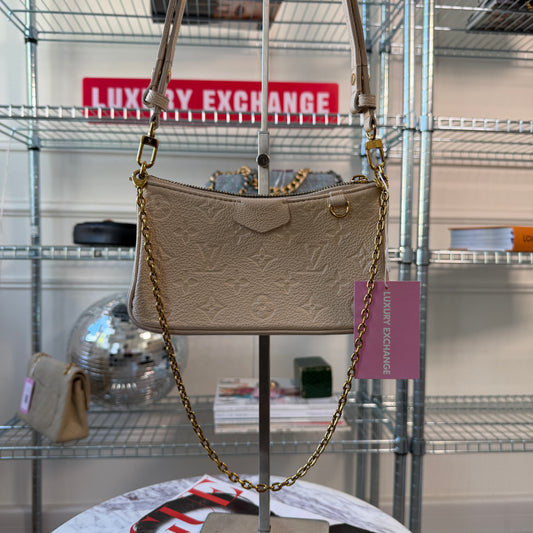 Pre-Owned White Empreinte Leather Crossbody Pochette - Wholesale designer from Luxury Exchange, Ireland