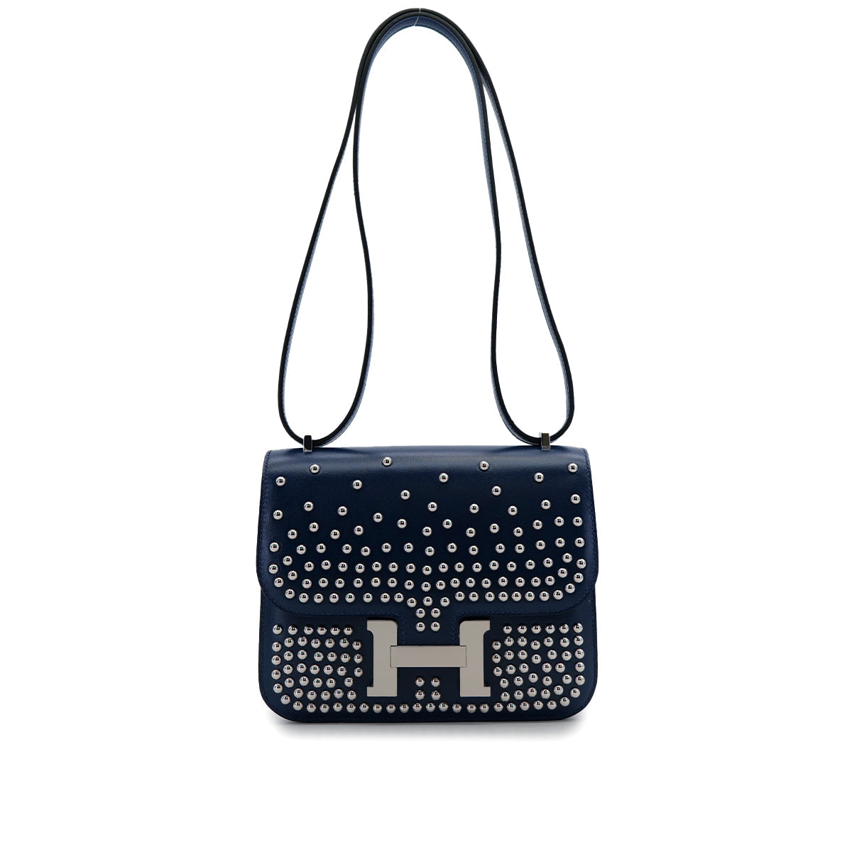 HERMES CONSTANCE 3 MINI 18 MIROIR CLOUTE BLUE ABYSSE BOXCALF 2025 K STAMP PALLADIUM HARDWARE - Wholesale bags from Luxury Promise, United Kingdom